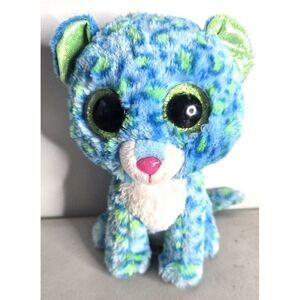 TY Beanie Boos Leona the Blue Leopard 6" Plush Stuffed Animal